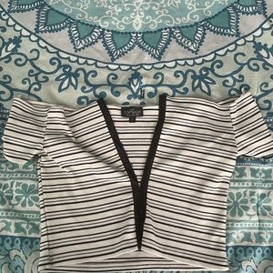 top shop over the shoulder clip top